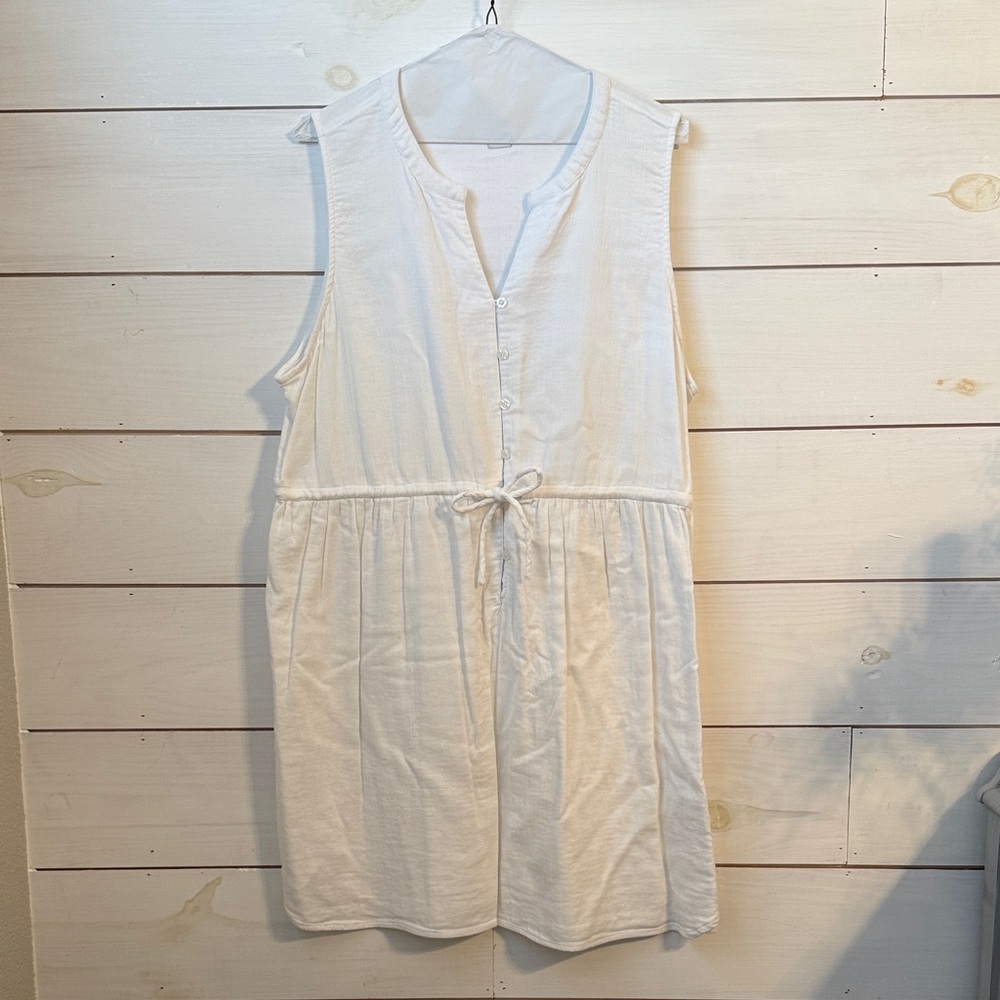 Vineyard Vines Cream Sleeveless Swim Cover-Up